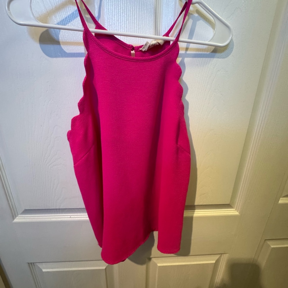 Vibrant Pink Sleeveless Top